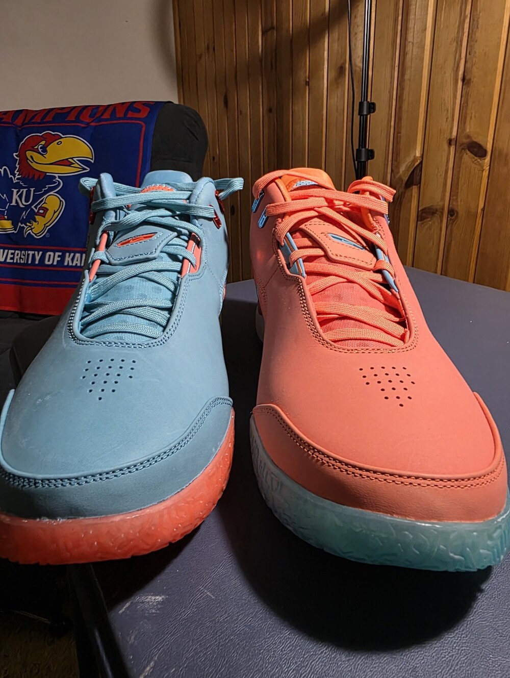 Nike Lebron NXXT Men's Teal and Coral Low-Top Sneakers Size 13m